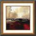 Symphony in Red and Khaki I by Laurie Maitland, Framed Print Art - 16.77" x 16.77"