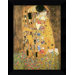 The Kiss (Le Baiser / Il Baccio), 1907 by Gustav Klimt, Framed Canvas Art - 22.62" x 17.62"