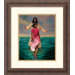 He Walks with Me by Sterling Brown Framed Fine Art Print - 16.30" x 14.30"