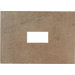 Costa Rei 10" x 14" Glazed Decorative Wall Tile with Cutout in Terra Marrone