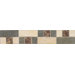Highland Ridge 2" x12" Decorative Border Tile in Desert/Evergreen