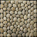 Natural Stone 12" x 12" Rivera Pebble Mosaic in Cream