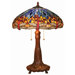 Tiffany Style Dragonfly Table Lamp with Blue Shade