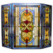 Tiffany 3 Panel Bronze Fireplace Screen
