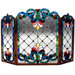 Tiffany 3 Panel Bronze Fireplace Screen
