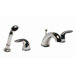 Sanibel Double Handle Diverter Roman Tub Faucet with Personal Side Shower Head
