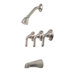 Sanibel Three-Handle Volume Control Tub and Shower Faucet