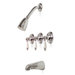 Ashbury Three-Handle Volume Control Tub and Shower Faucet with Valve Triple Handle