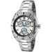 Men's Stainless Steel Watch with Silver Dial