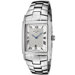 Men's Stainless Steel Watch with Silver Textured Dial