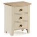 Camden Painted Pine and Ash 3 Drawer Bedside Table