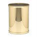 Mylar Waste Basket in Polished Brass