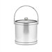 Mylar 3 Qt Ice Bucket with Metal Cover in Brushed Chrome