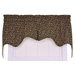 Tremblay / Tyvek Small Scale Scroll Empress 2-Piece Lined Swag Curtain Set in Brown