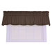 Tremblay / Tyvek Small Scale Diamond Tailored Valance Window Curtain in Brown