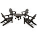 Ivy Terrace Classics 5 Piece Folding Adirondack Seating Group