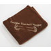 Fleece Throw in Chocolate with Wheat Hug