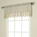 Embroidered Faux Linen Macram&eacute; Valance
