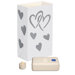 12 Count Battery Operated Luminary Kit with Silver Hearts Design
