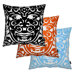 Triton 1 Throw Pillow in Black