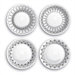 Black Ribbon Salad Plate Set
