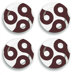 Brown Links Salad Plate Set