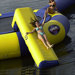 Large Aqua Slide Water Trampoline Attachment