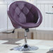 Hebron Swivel Chair in Purple