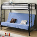 Elsie Twin over Futon Bunk Bed with Built-In Ladder