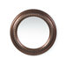 Toledo Beveled Round Mirror in Dark Bronze