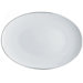Mami Platinum 14.82" x 10.53" Oval Serving Plate