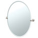 Laurel Ave Tilting Large Oval Wall Mirror (Beveled)