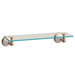 Franciscan Glass Vanity Shelf in Polished Brass