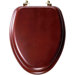 Elongated Cherry Closed Front Toilet Seat