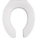 Round Commercial Open Front Solid Plastic Toilet Seat with STA-TITE with Self-Sustaining Check Hinges and DuraGuard