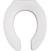 Round Commercial Open Front Less Cover 2" Lift Solid Plastic Toilet Seat with STA-TITE and DuraGuard