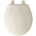 Round Molded Wood Toilet Seat with Whisper-Close with Easy Clean and Change Hinges