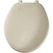 Round Solid Plastic Toilet Seat with Top-Tite Hinges