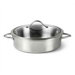 Contemporary Stainless Steel 5-qt. Sauteuse Pan with Lid