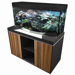Fluval Vicenza Model 260 Limited Edition - Complete 69 Gallon Bow Front Aquarium Set in Black/ Silver