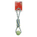 Dogit Striped Cotton Spiral Tug with Tennis Ball Dog Toy