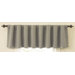 Room Darkening Backtab Window Valance in Grey