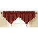 Room Darkening Rod Pocket Ascot Valance in Sangria