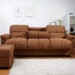 Phila Microsuede Storage Sleeper Sofa and Ottoman Set