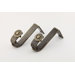 Ceiling Bracket for 0.75" Rod in Antique Brass (Set of 2)