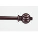 Classic Pumpkin Curtain Rod in Cocoa