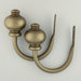 Classic Knob Finial Holdback in Antique Gold (Set of 2)