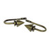 Modern Cone Holdback / Tieback in Antique Brass (Set of 2)