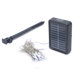 50-LED Solar String Lights with Clear Wire in Bright White