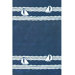 Beach Rug Navy Sailboat Novelty Rug